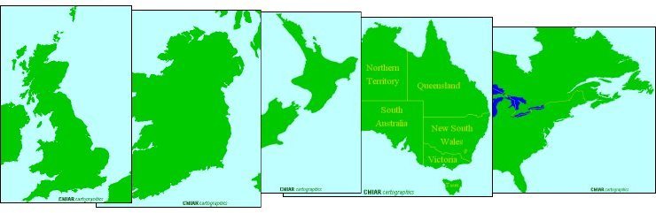 Thumbnails of Country Maps