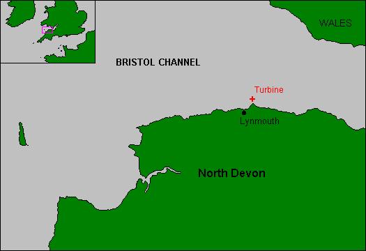 Location map of turbine